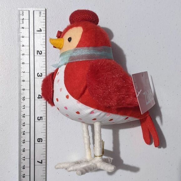 New Spritz Aerial Bird Target Valentine's Day Decor Love Sign Beret Hat Red NWT - Picture 7 of 7
